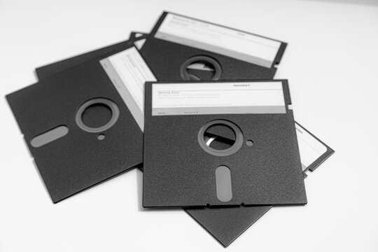 A bunch of 5.25" floppies.